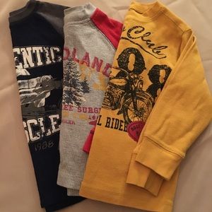 Boy’s Lot of 3 Arizona Sz 4T L/S Thermal Shirts
